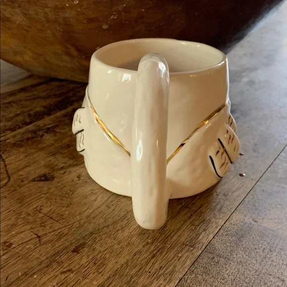 Anthropologie Rare Fauna Fete Swan Mug with Gold Details - Picture 4 of 10